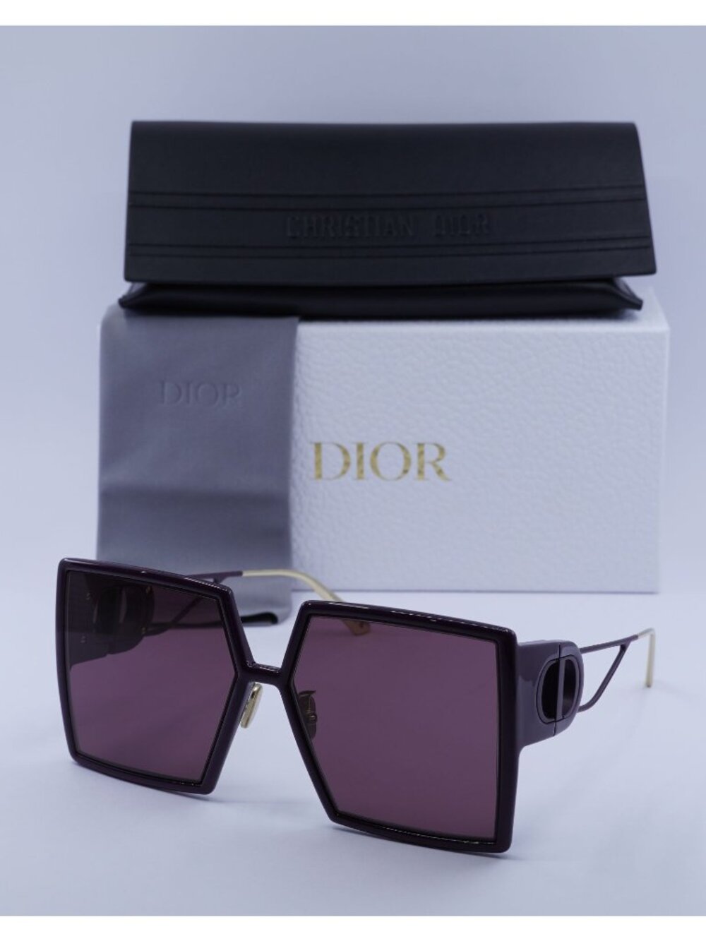 Dior 30MONTAIGNE SU 60D0 Square Sunglasses - Bordeaux / Burgundy